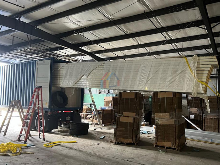 American vechile storage facility warehouse pu board received