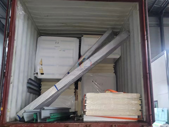 Storage warehouse with pu panel shipment-America