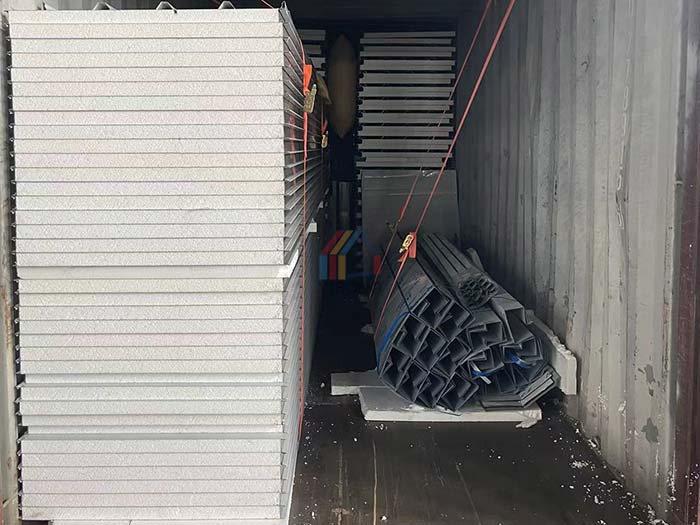 Shipment of polystyrene sandwich panels to Thailand
