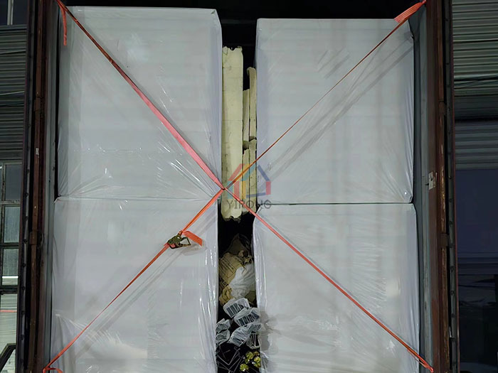 Venezuelan prefabricated workshop PU panels delivery