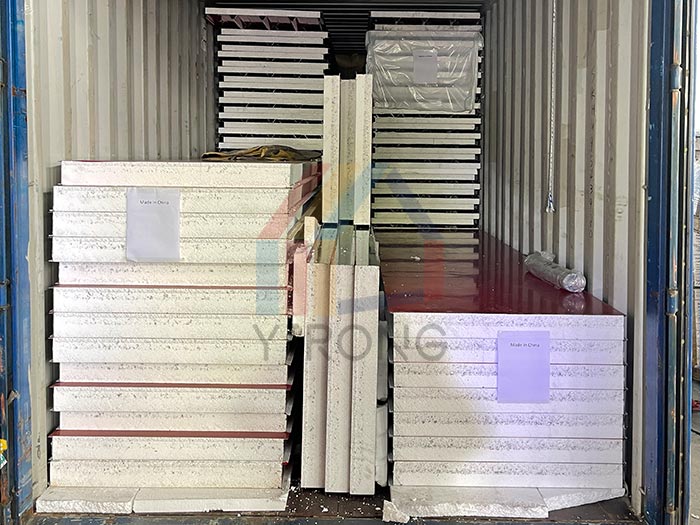 EPS wall panels and roof panels shipped to Thailand