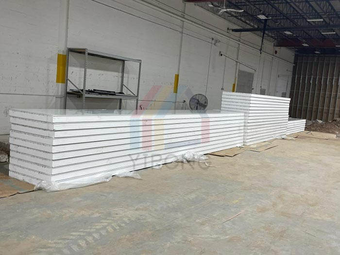 100mm thick EPS wall panels support US cool room project