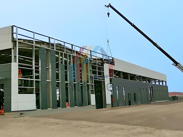 Is it feasible to use corrugated steel sheets for factory exterior walls in Thailand?