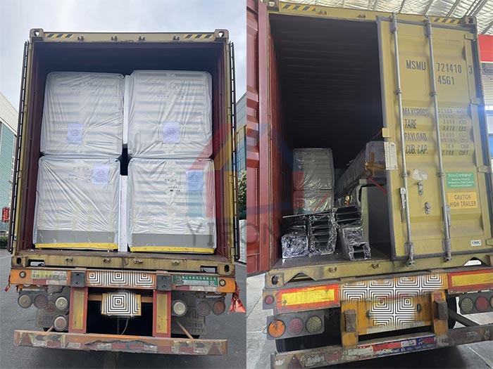 50mm thick PU roofing sandwich panels packaged and shipped to Panama