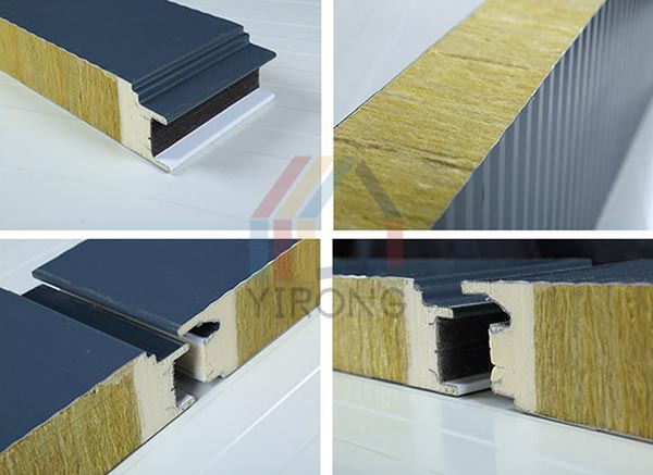 PU Edge Sealed Rock Wool Sandwich Panel